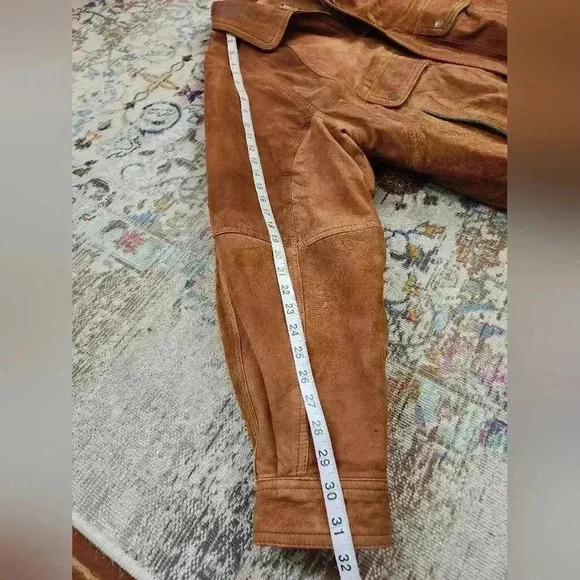 New Zealand Outback Men's Vintage 90's Brown 100% Leather Bomber Jacket, sz XL - Picture 6 of 15